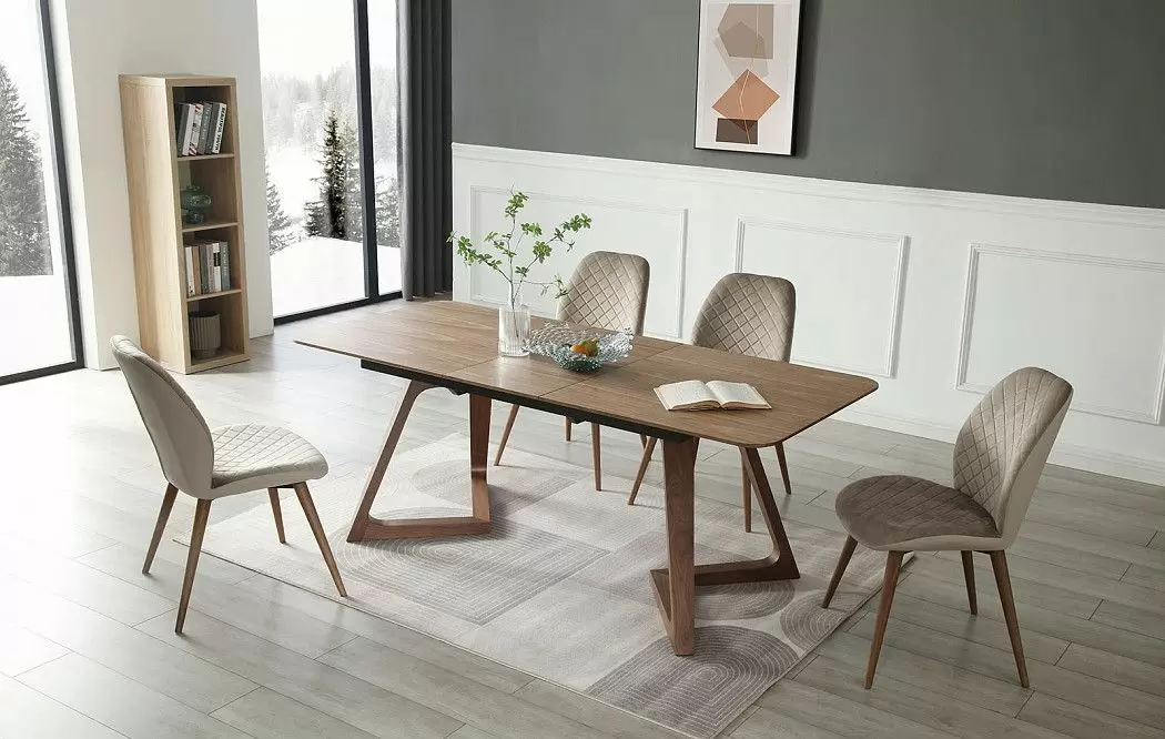 Стол раскладной Sabrina 160-200, орех - фото 4