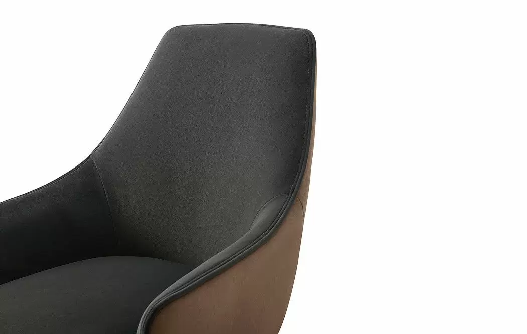 Стул Emma, графит/коричневый/бронза - фото 8