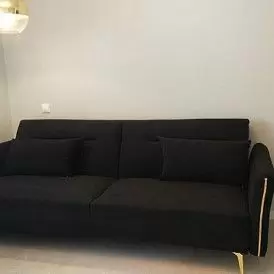 Диван-кровать Liverpool, графит/золото