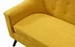 Комплект мягкой мебели Florence, желтый шафран/орех