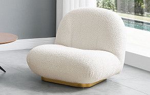 Кресло Cloud, слоновая кость/золото