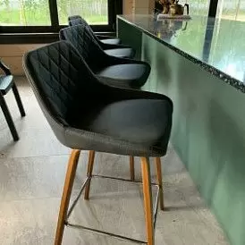 Стул полубарный Joan (65), светло-серый