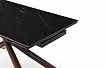 Стол раскладной Ravenna 160-220, черная керамика/орех