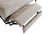 Диван-реклайнер Adeline угловой (правый), серо-бежевый