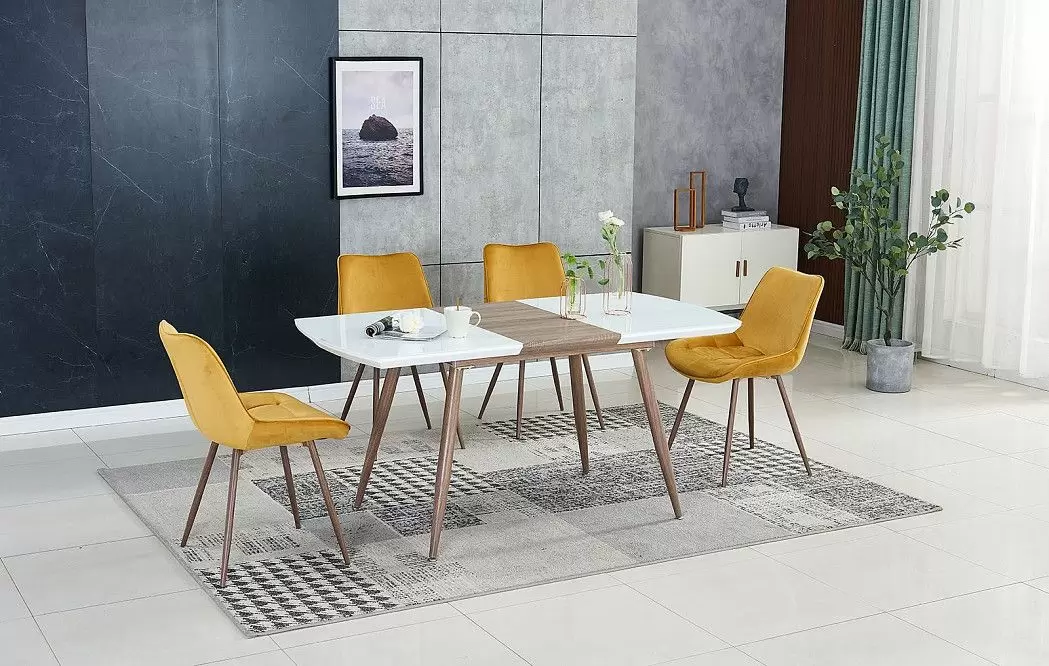 Стул Amalia, желтый/дуб - фото 2