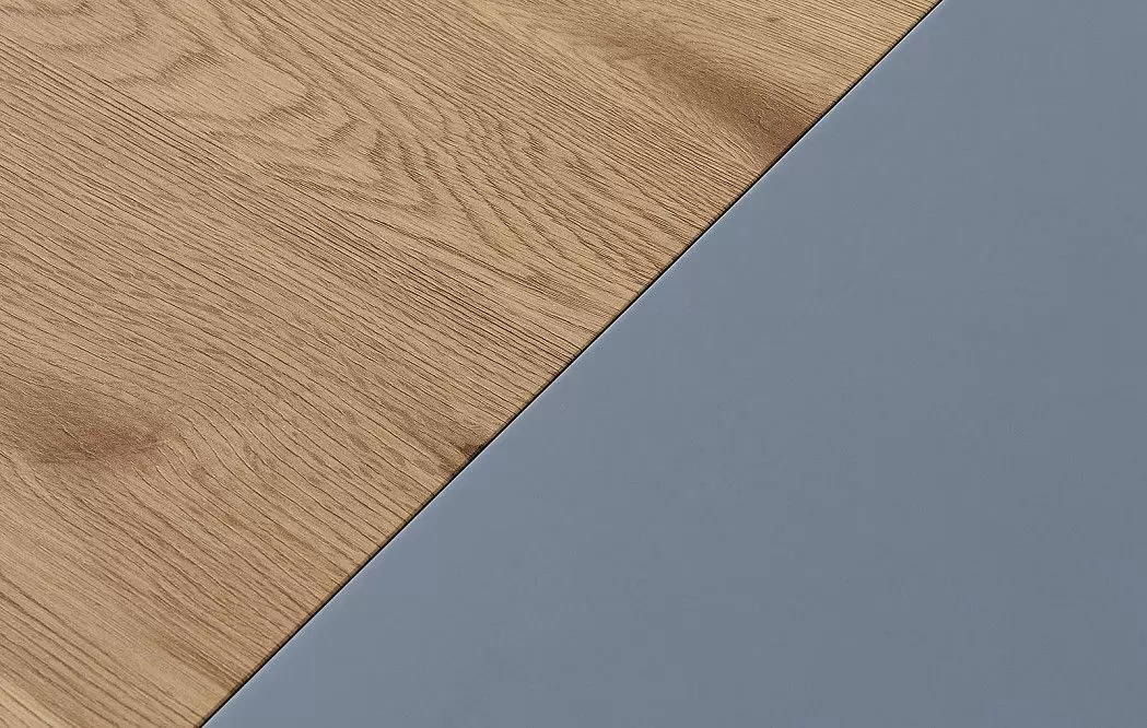 Стол раскладной Margaret 120-200, серый/светлое дерево - фото 9