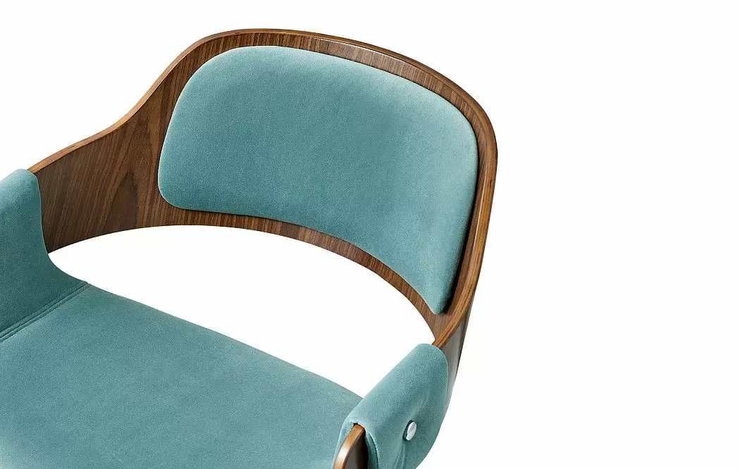 Стул Jody, голубой/орех - фото 5
