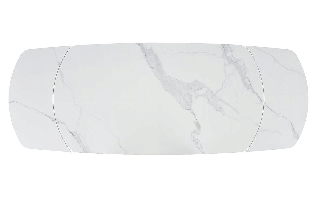 Стол раскладной Bavaria 140-200, белая керамика/орех - фото 13