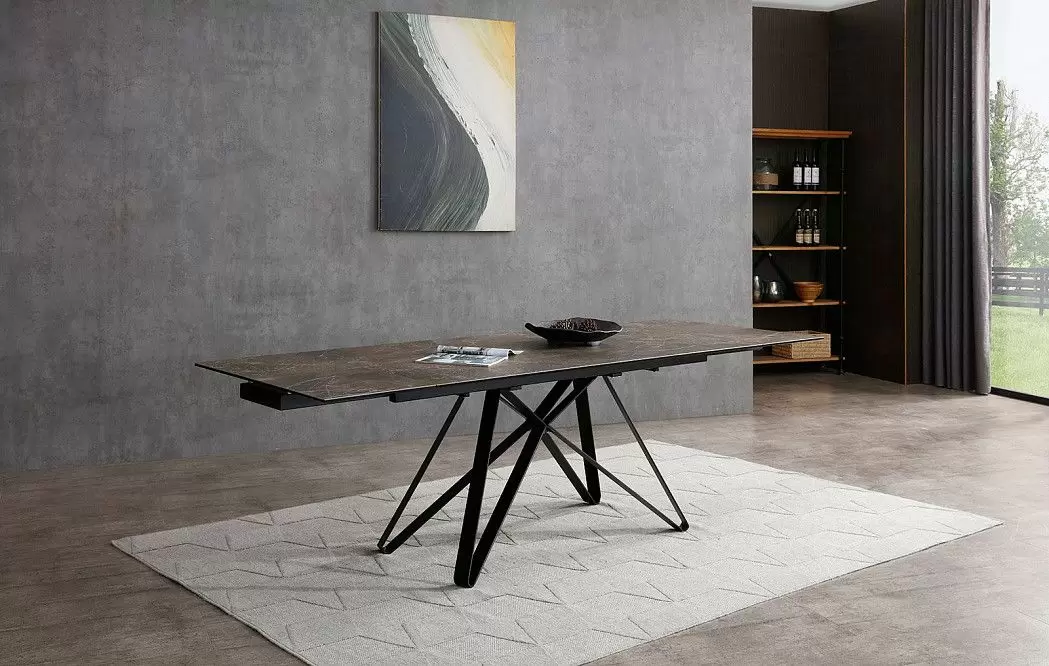 Стол раскладной Butterfly 180-260, темная керамика - фото 4