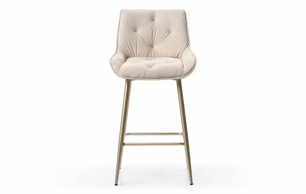 Стул полубарный Joely Bar (65), бежевый/шампань - фото 3
