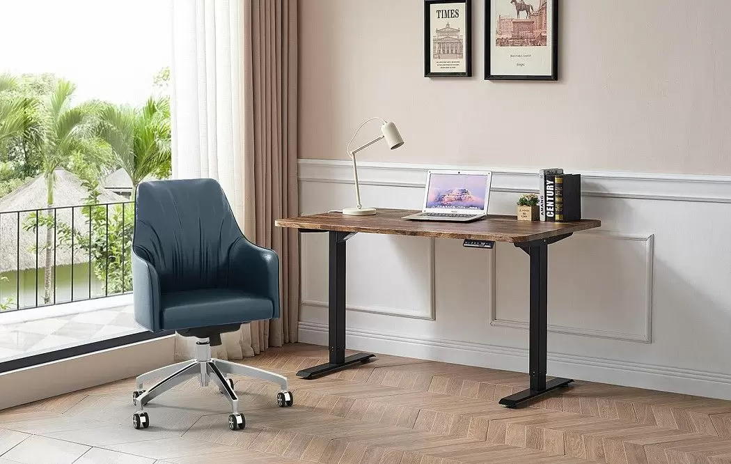 Стол Dallas (140) жженое дерево, регулируемая высота, электропривод - фото 3