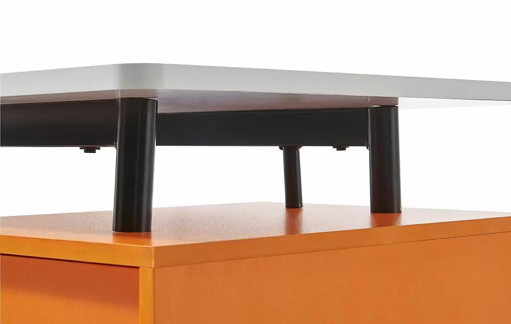 Стол письменный Flame, белый/оранжевый - фото 7