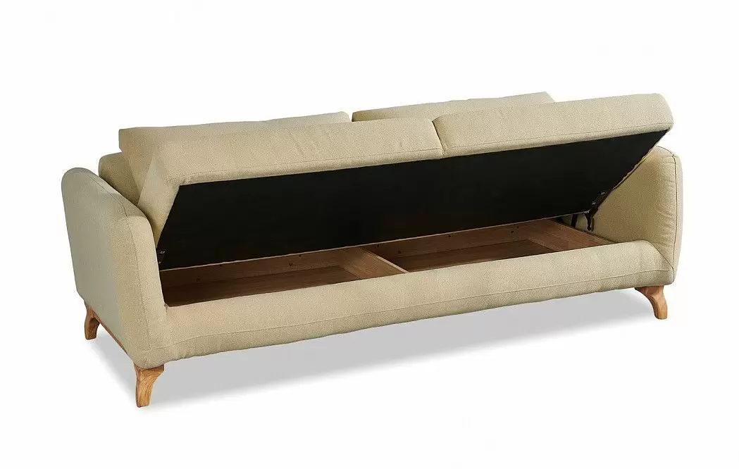 Диван-кровать Jennifer 3-х местный, песочный - фото 7