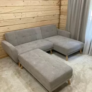 Диван-кровать Christy угловой (левый), серо-бежевый цвет