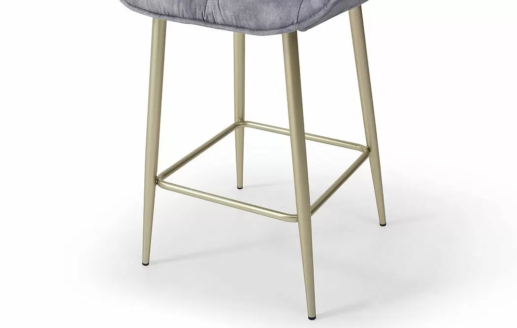 Стул полубарный Joely Bar (65), серый/шампань - фото 5