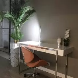 Кресло Miranda, серо-голубой/хром