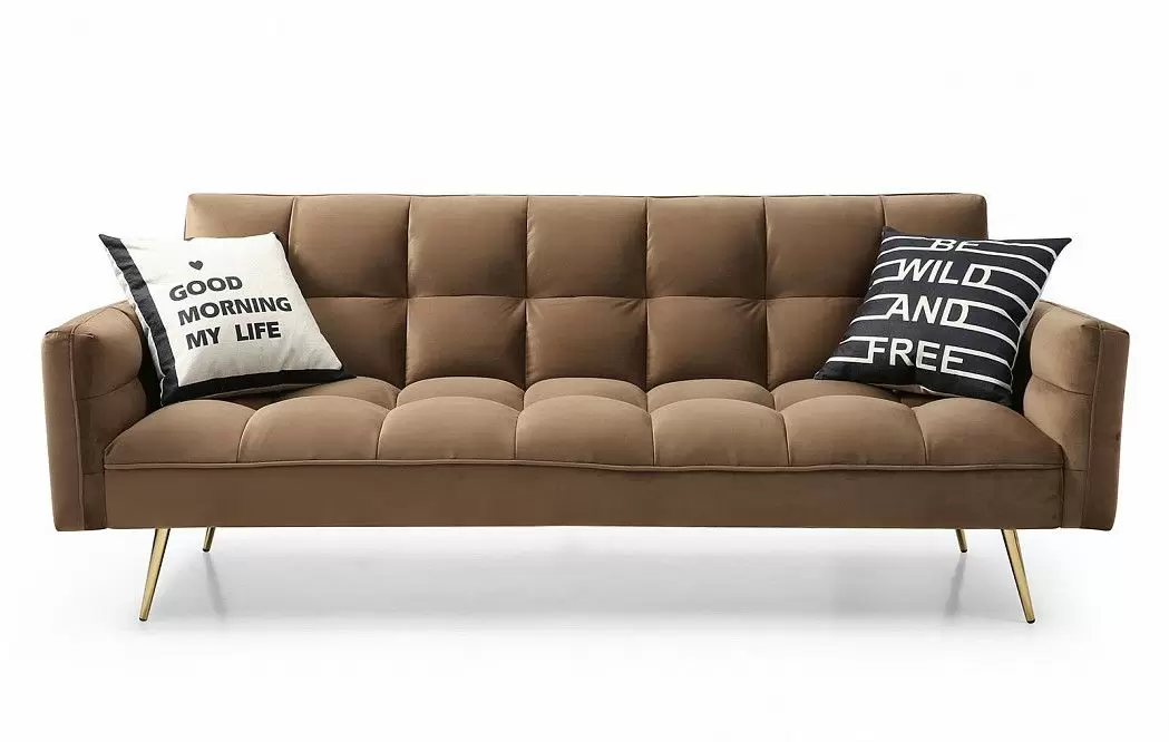 Диван-кровать Madrid, капучино/золотые ножки - фото 3