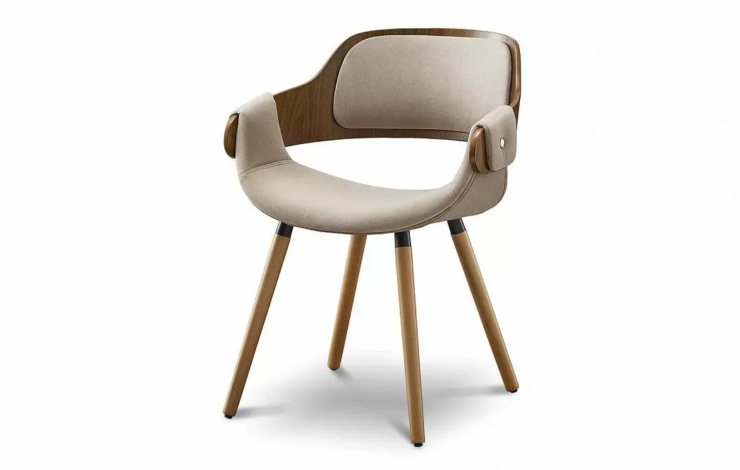 Стул Jody, бежевый/орех - фото 9