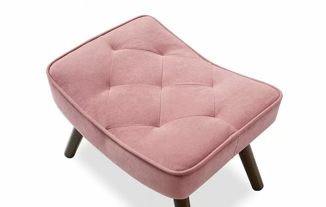 Кресло и оттоманка Hygge, коралловый/орех - фото 14