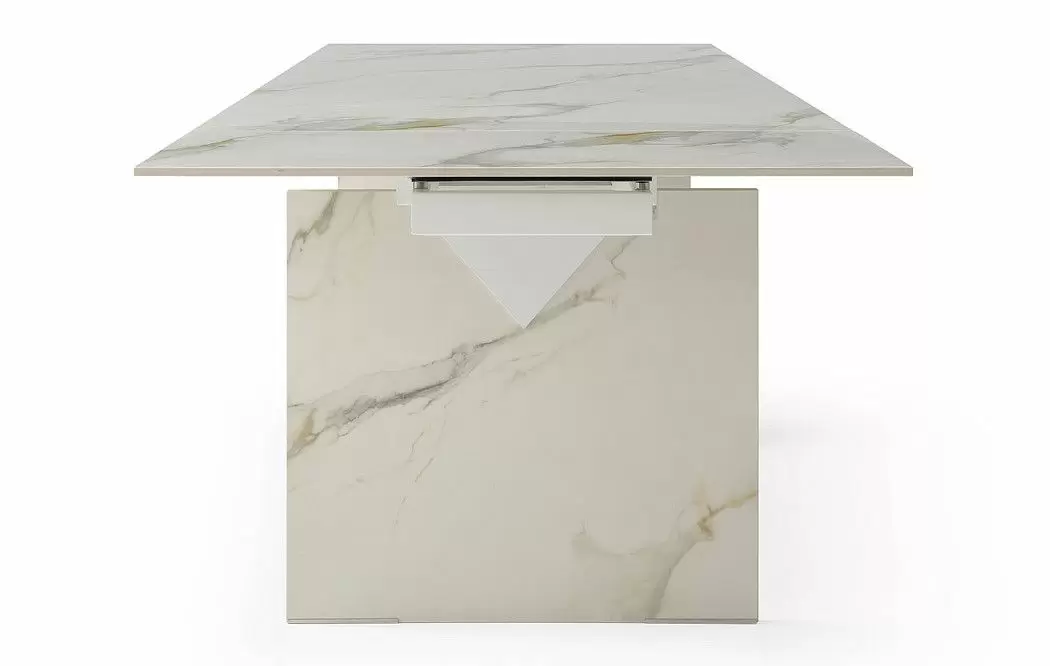 Стол раскладной Santorini 160-240, белая керамика - фото 12