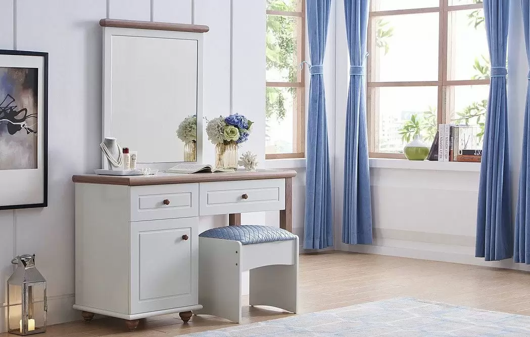 Стол туалетный Helen, крем/орех