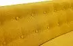 Диван Florence 3-х местный, желтый шафран/орех