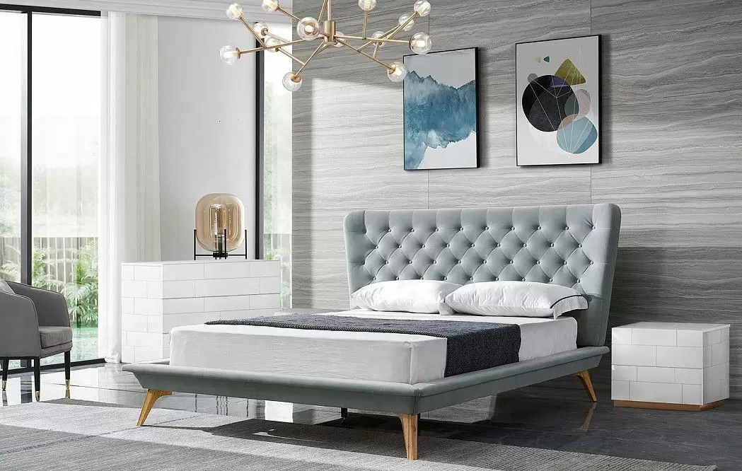 Кровать Bohemia, серый - фото 2