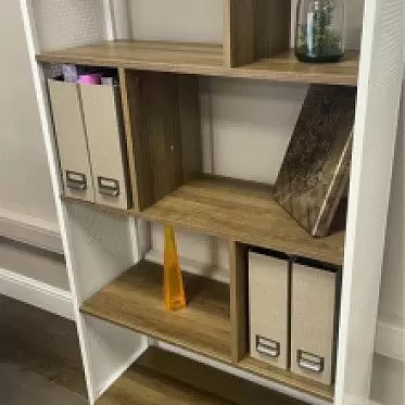 Стеллаж Oslo, орех/белый