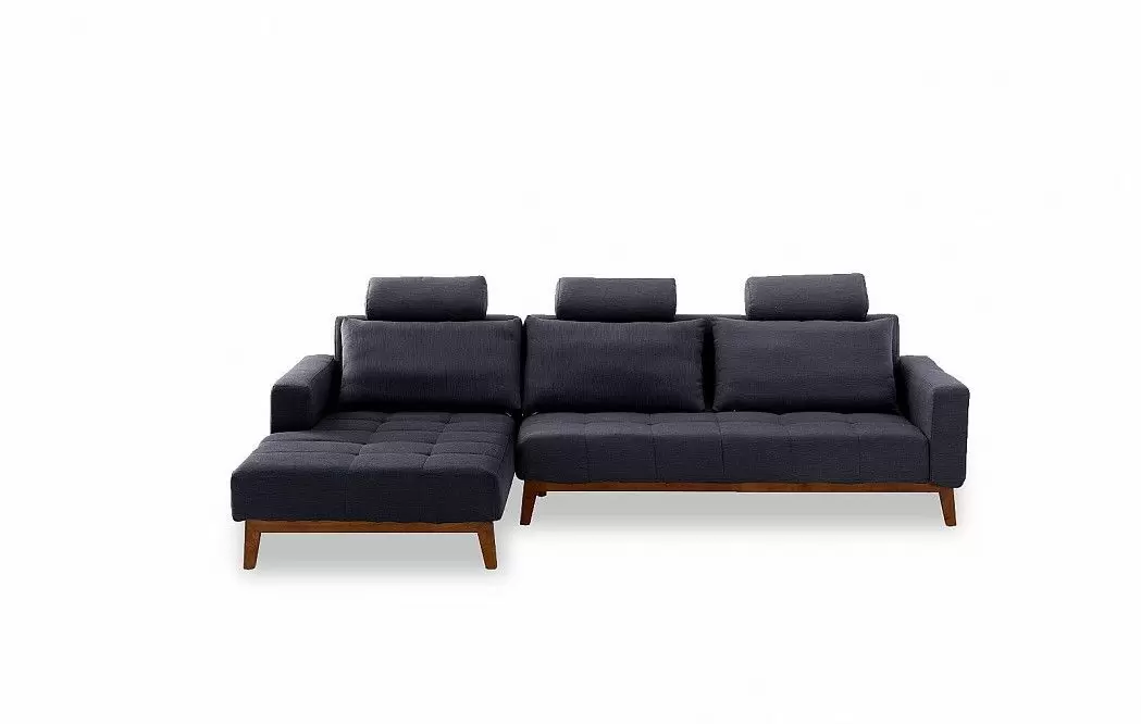 Диван-кровать Summer угловой (левый), темно-синий - фото 6