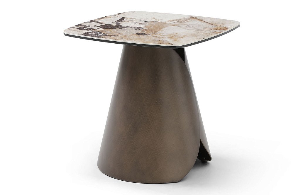 Стол журнальный Susanna (50), керамика/медь