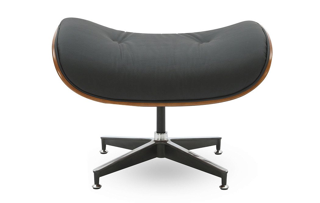 Комплект кресло и оттоманка Eames Lounge, черный/орех - фото 14