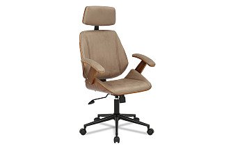 Кресло Benjamin, темно-бежевый/орех