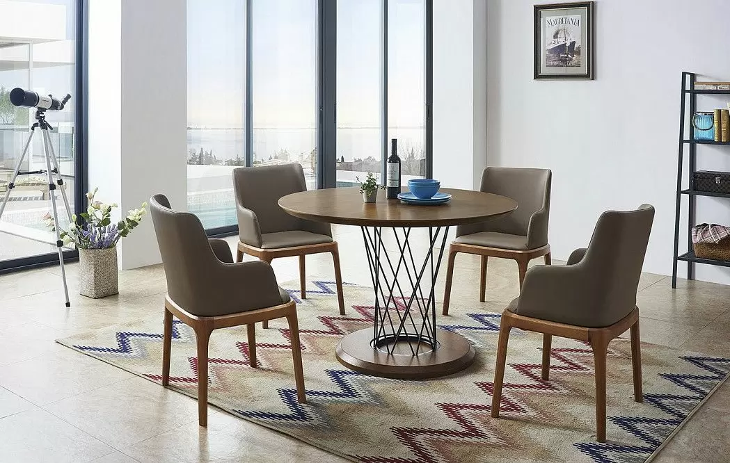 Стол Cyclone Grand (100), орех/черный - фото 3