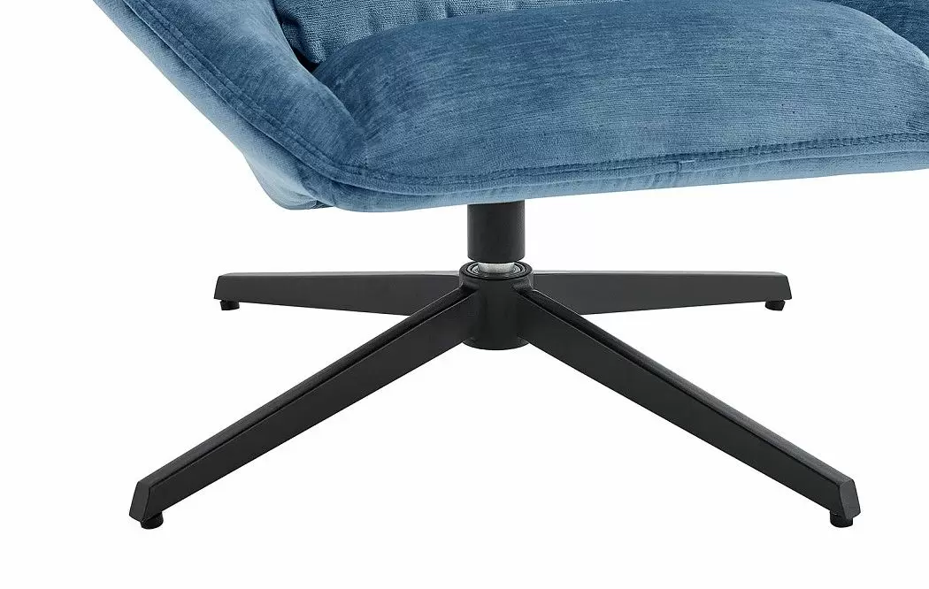 Кресло и оттоманка Boston, синий - фото 6