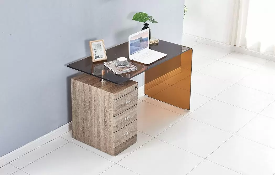 Стол письменный Waterfall, коньячный/дерево - фото 4