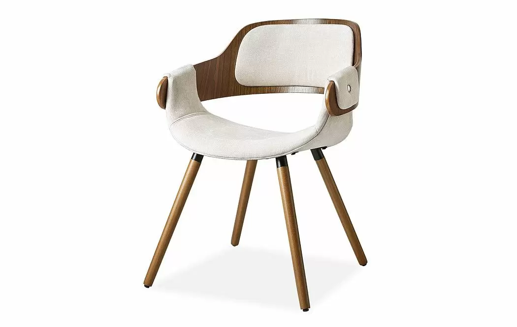 Стул Jody, кремовый/орех - фото 6