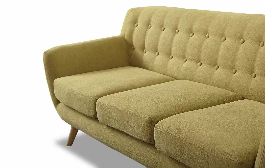 Диван Copenhagen 3-х местный, желто-зеленый лимонный (п04-20) - фото 9