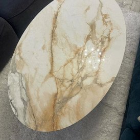 Стол журнальный Tiffany (135), керамика/шампань
