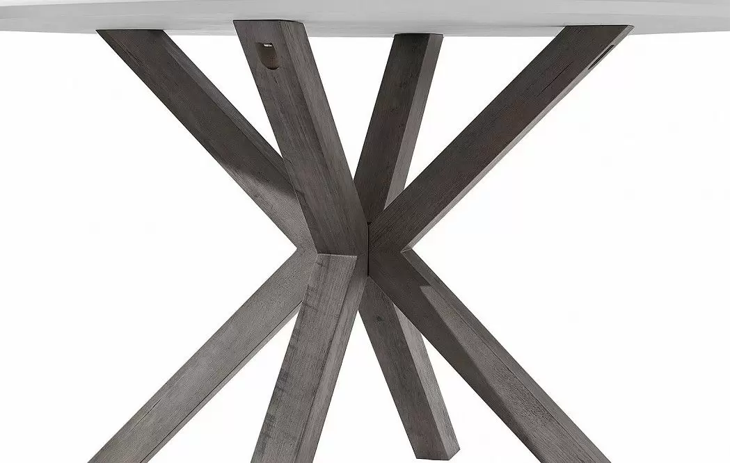 Стол Bianca 120, белый/винтажный орех - фото 8