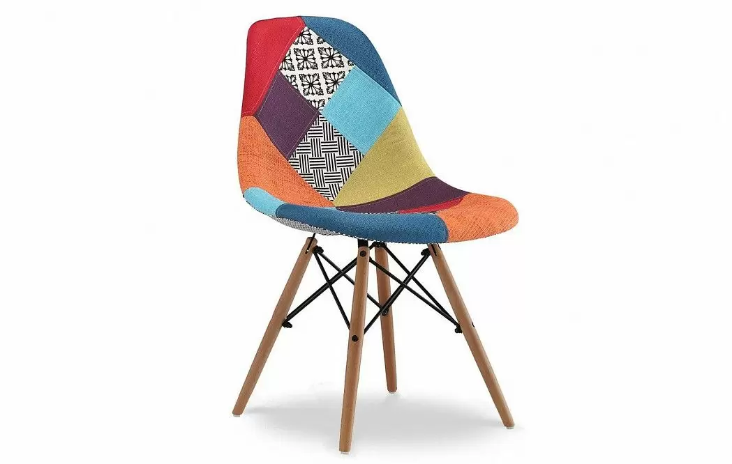 Стул Jolene (в стиле Eames), светлый пэчворк