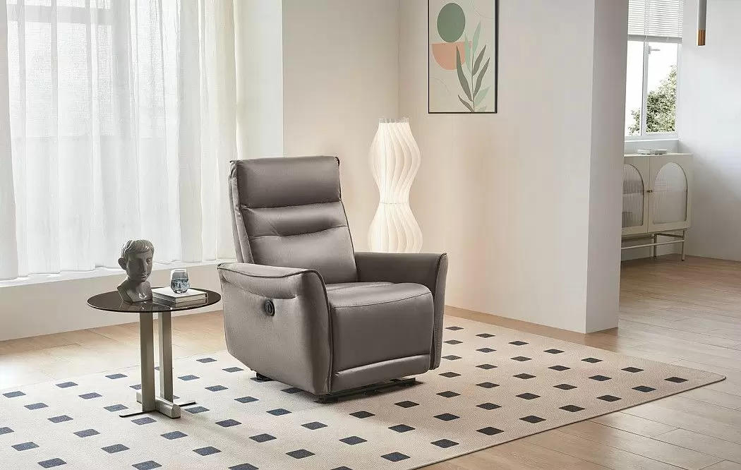 Кресло-реклайнер Bailey, серо-коричневый - фото 14