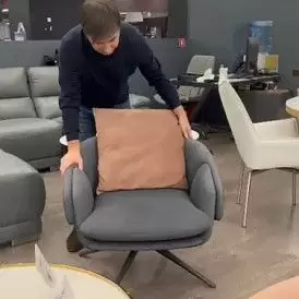 Кресло Leonor, графит/сливовый