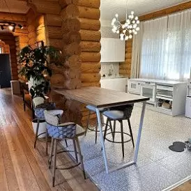 Стул полубарный Vanda (65), белый/серый