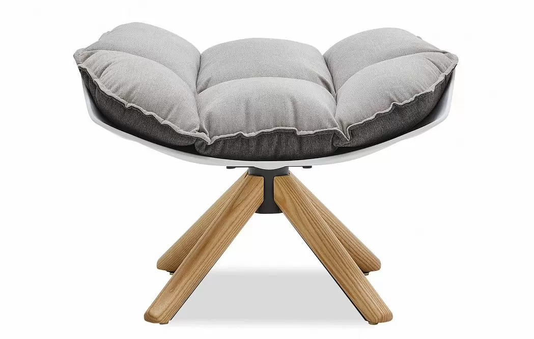 Кресло и оттоманка в стиле Husk, серый - фото 13