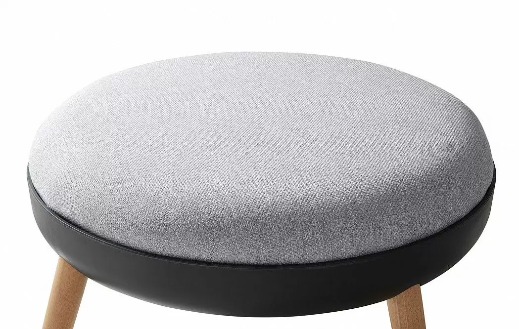 Кресло и пуф Cherry, серый - фото 10