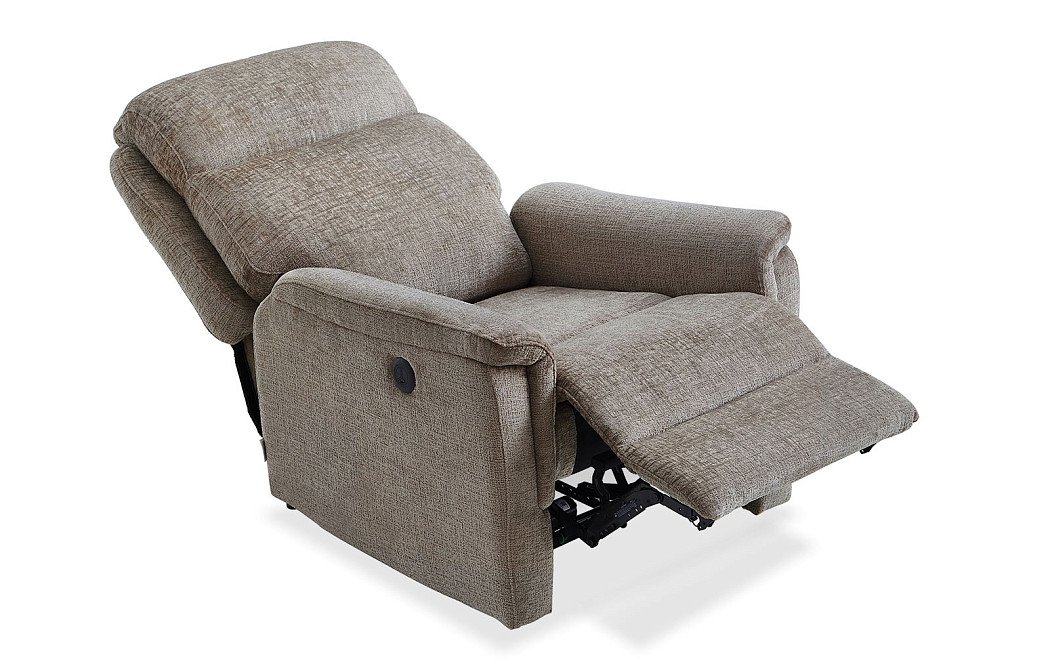 Кресло-реклайнер Stanley, серо-бежевый - фото 12