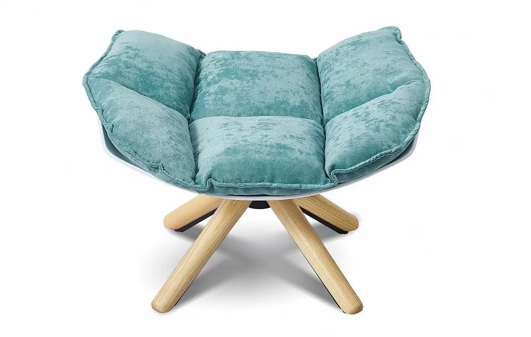 Кресло и оттоманка в стиле Husk, бирюзовый - фото 12