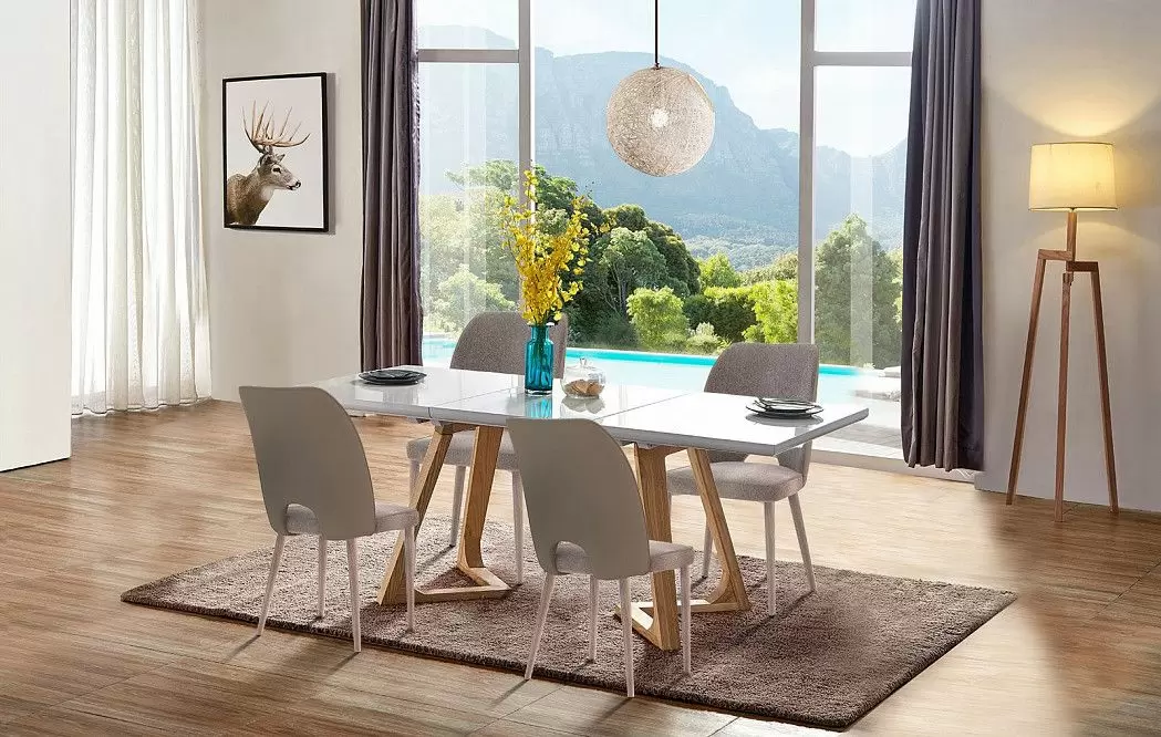 Стол раскладной Avalon (160), белый/ясень - фото 15