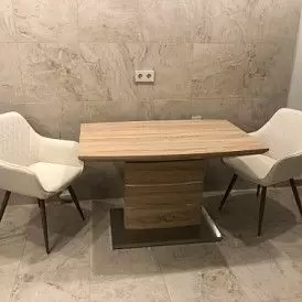 Стол раскладной Verona Glass (120), белый матовый