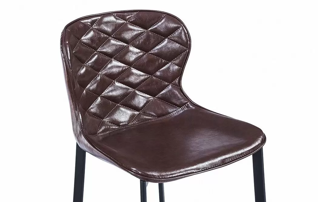 Стул полубарный Peggy (65), глянцевый шоколад/черный - фото 4
